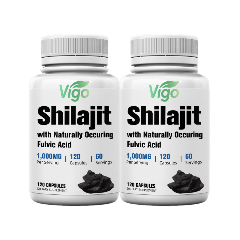 Shilajit Capsules - Vigo Pure Himalayan 85% Fulvic Acid 125 Servings