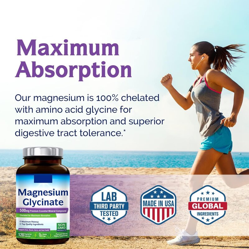 Magnesium Capsules - OEM Label Brain Health Sleep Muscle Recovery Glycinate