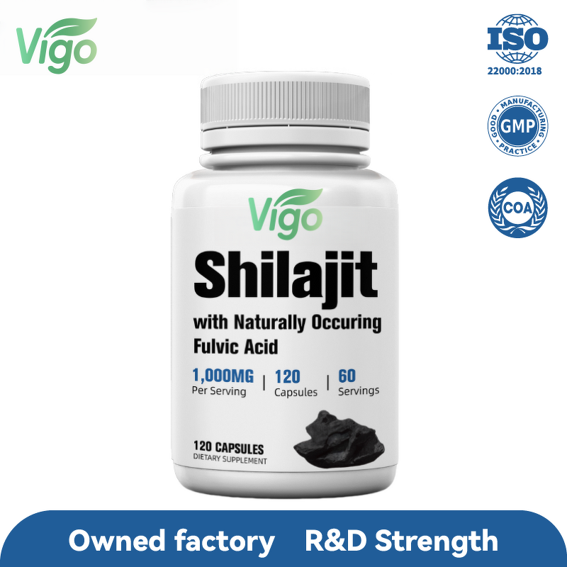 Shilajit Capsules - Vigo Pure Himalayan 85% Fulvic Acid 125 Servings