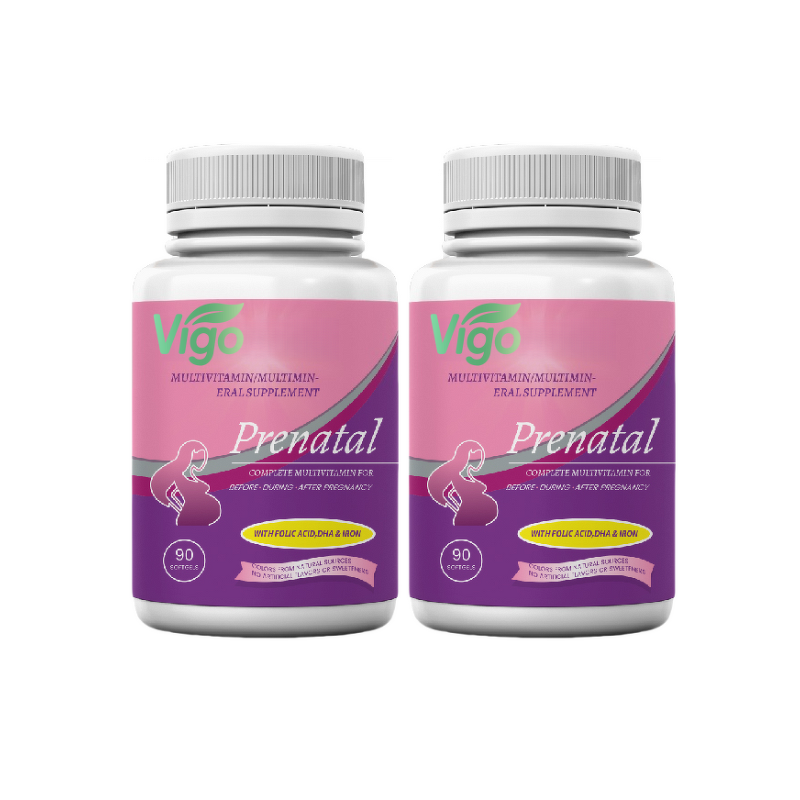 Prenatal Vitamin Capsules - Vigo Folate Folic Acid Myo Fertility Support