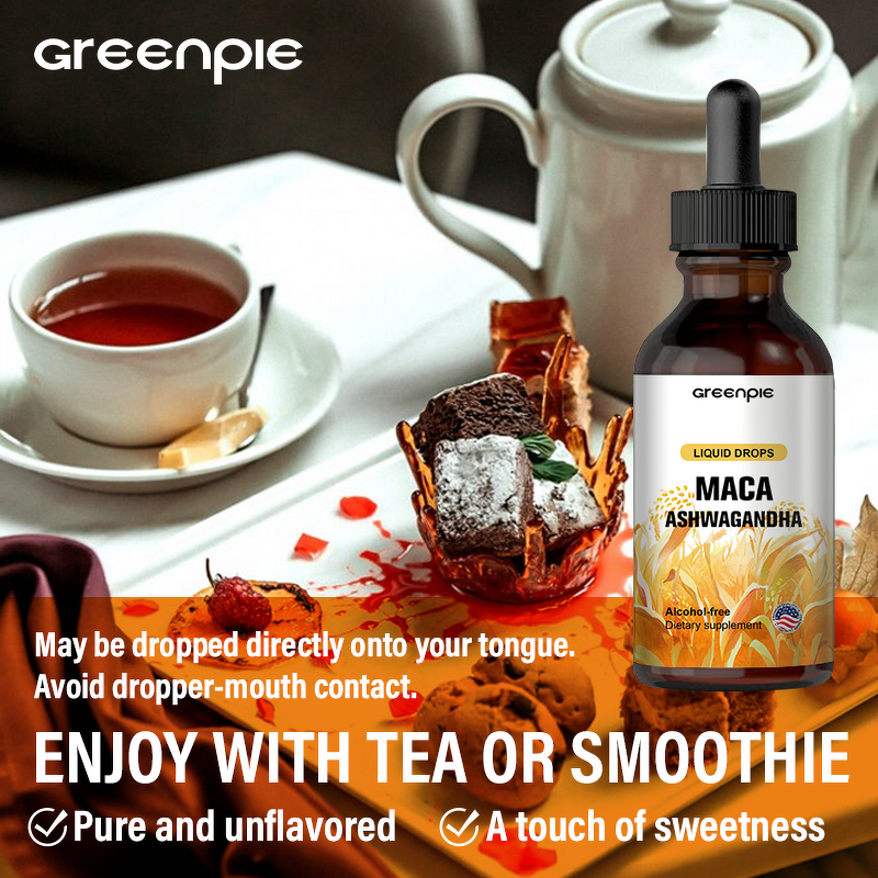 Maca Liquid Drops - SUNI Ashwagandha Fenugreek Beet Root L-Arginine Men Women
