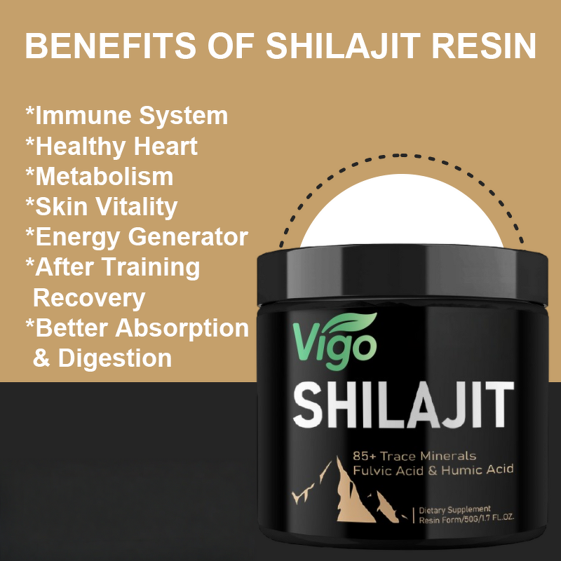 Shilajit Resin - Vigo GMP Sugar Free 85+ Trace Minerals Men Women