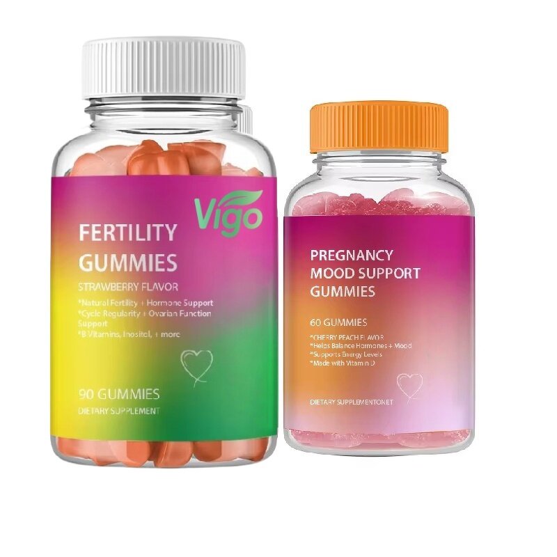 Fertility Gummies - Vigo Natural OEM Custom Strawberries Flavor Vitamin