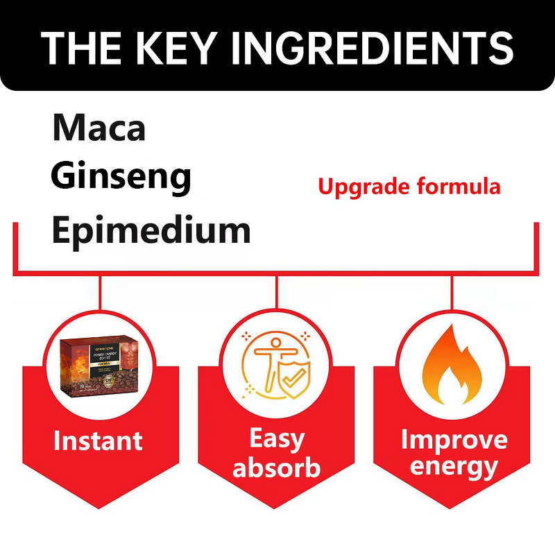 Maca Boost Coffee - Premium Quality Ingredients Men's Energy Boost Tool