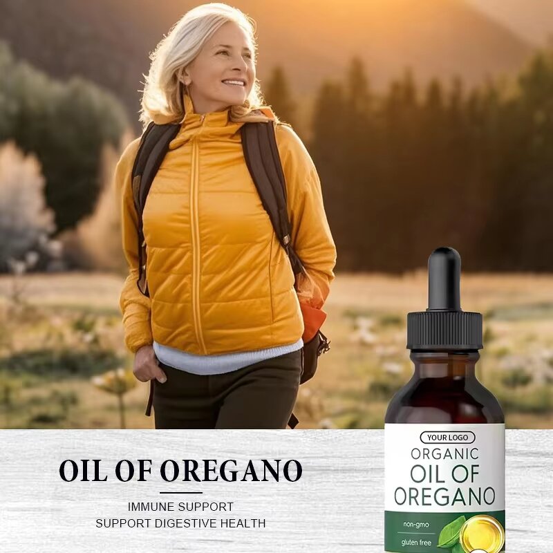 Oregano Oil Liquid Drops - Organic Supplement Digestion Support Health Care
