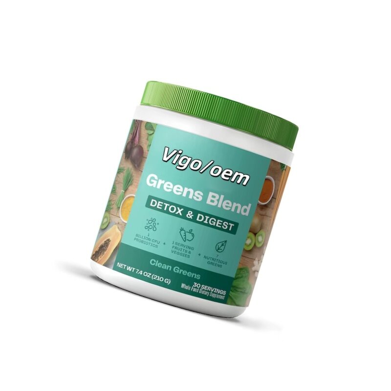 Superfood Greens Powder - Vigo Private Label Spirulina Chlorella Beet Root Detox