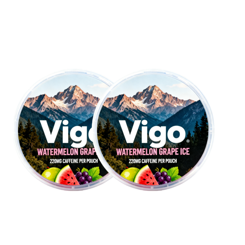 Oral Caffeine Pouches - Vigo 200mg Custom Nootropic Nicotine-free Energy Tool