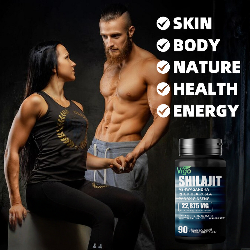 Shilajit Capsules - Vigo GMP Private Label 85+ Trace Minerals Men Women