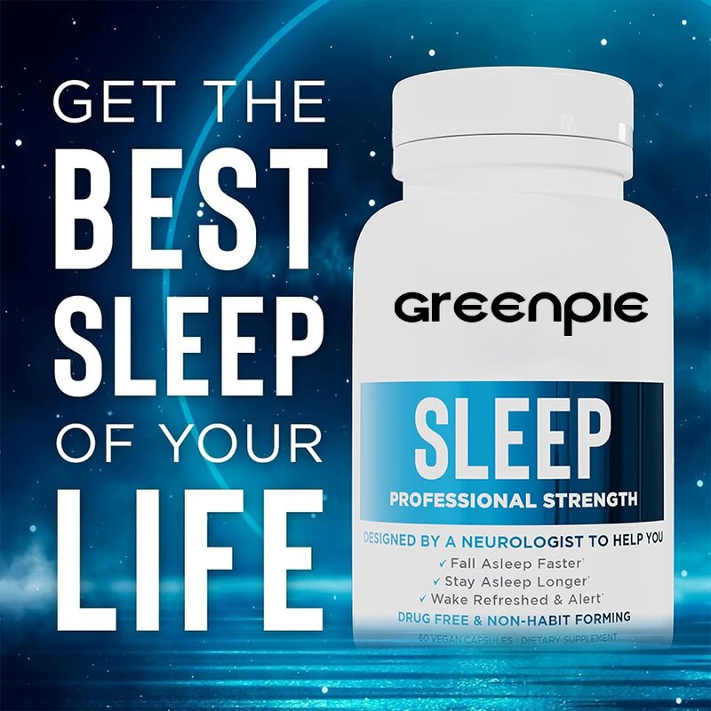 Melatonin Capsules - OEM Private Label Magnesium Natural Sleep Support Adults