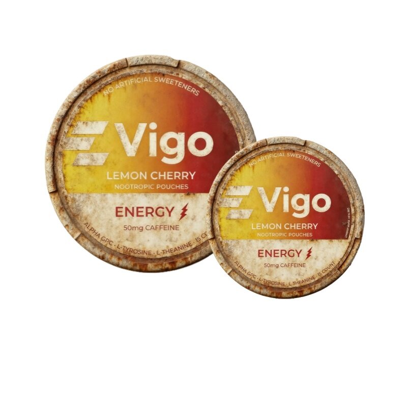 Oral Caffeine Pouches - Vigo 200mg Custom Nootropic Nicotine-free Energy Tool
