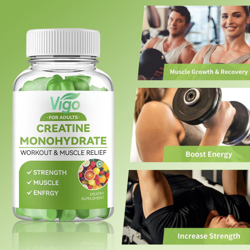 Creatine Gummies - Vigo Energy Monohydrate Pre-Workout Women Men Sports