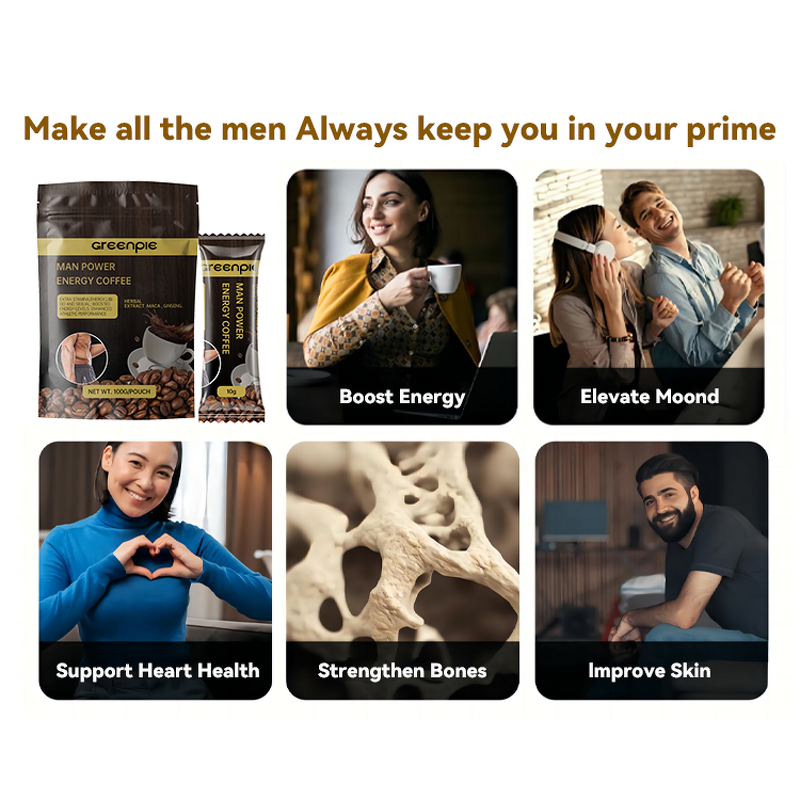 Male Enhancement Coffee - 100% Pure Tongkat Ali Erection Support Adults