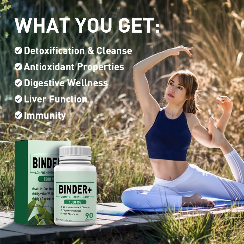 Detox Binder Capsules - Vigo 1500 MG Activated Charcoal Zeolite Liver Gut Cleanse