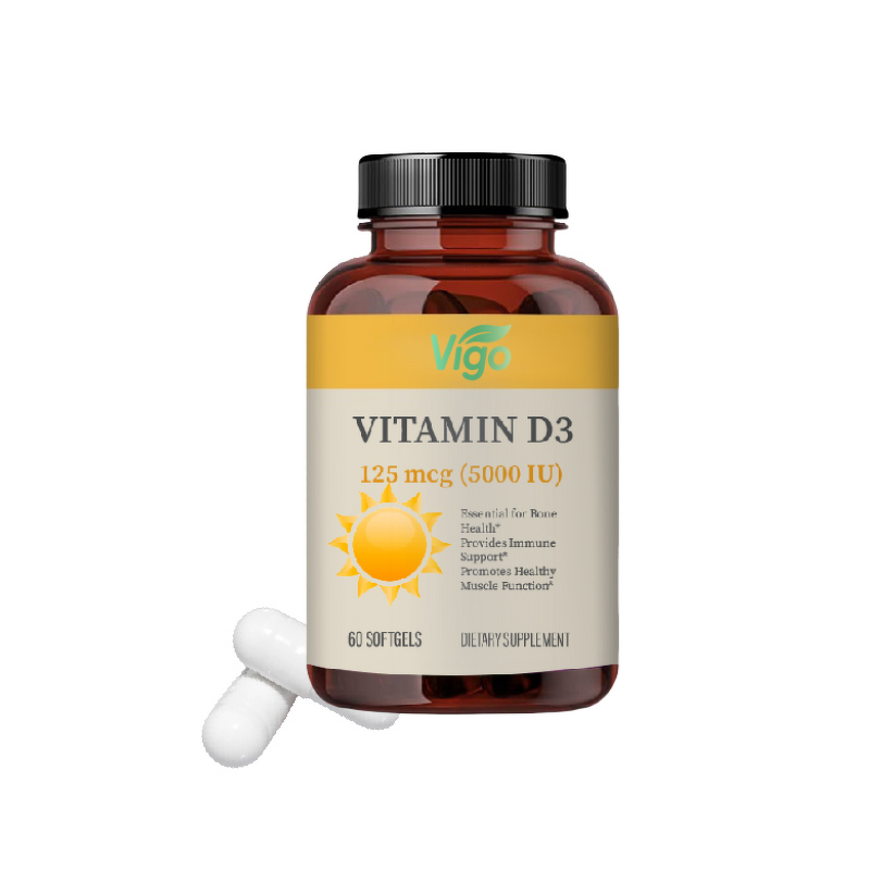 Vitamin D3 Capsules - Vigo Custom Logo Healthcare Beauty Supplement Tool