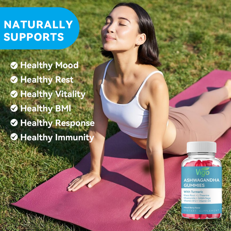Ashwagandha Gummies - Vigo L-Theanine Organic Ksm-66 Sleep Supplement