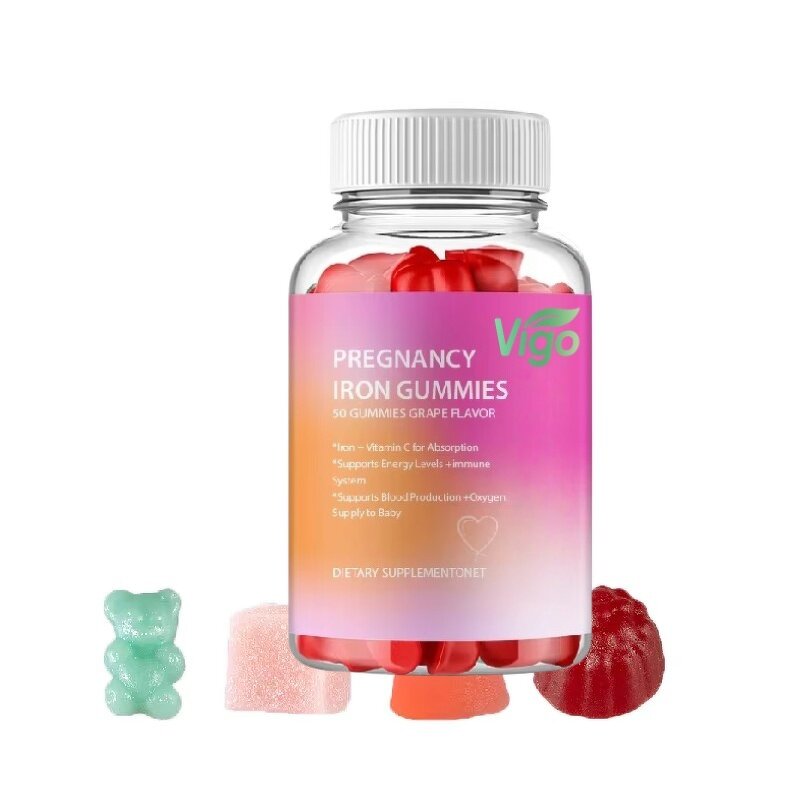Prenatal Iron Gummies - Vigo Vitamin C Absorption Pregnancy Newborn Care