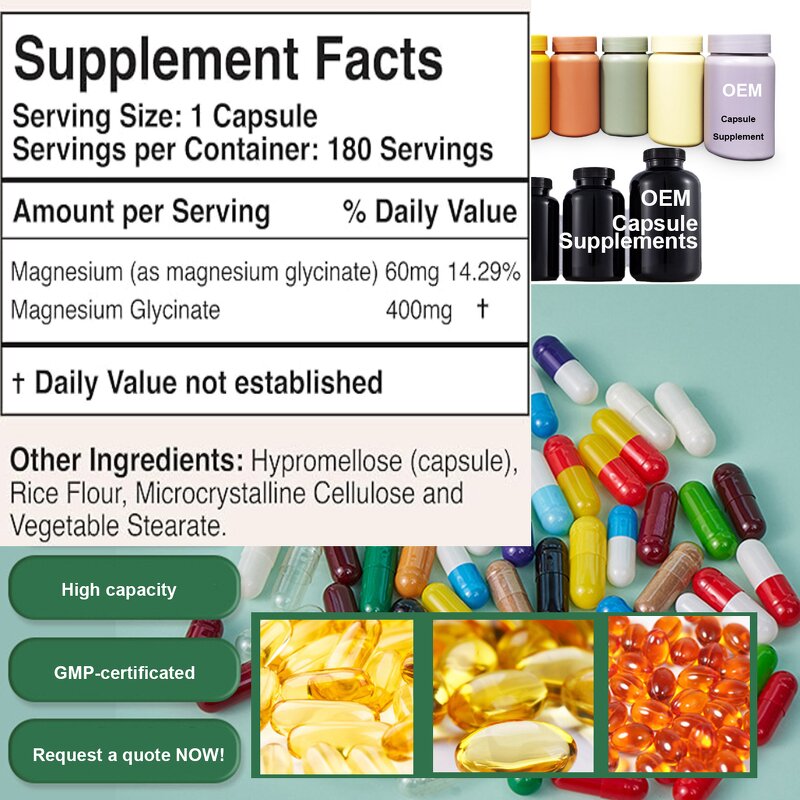 Magnesium Glycinate Capsules - Vigo High Absorption Powder Supplements Tool