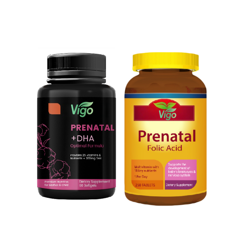 DHA Iron Capsules - Vigo Herbal Factory Prenatal Vitamins Pregnant Women