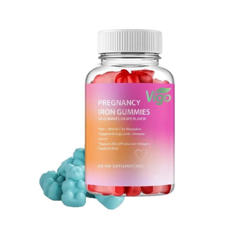 Prenatal Iron Gummies - Vigo Vitamin C Absorption Pregnancy Newborn Care