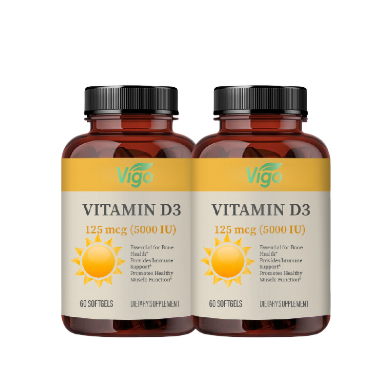 Vitamin D3 Capsules - Vigo Custom Logo Healthcare Beauty Supplement Tool