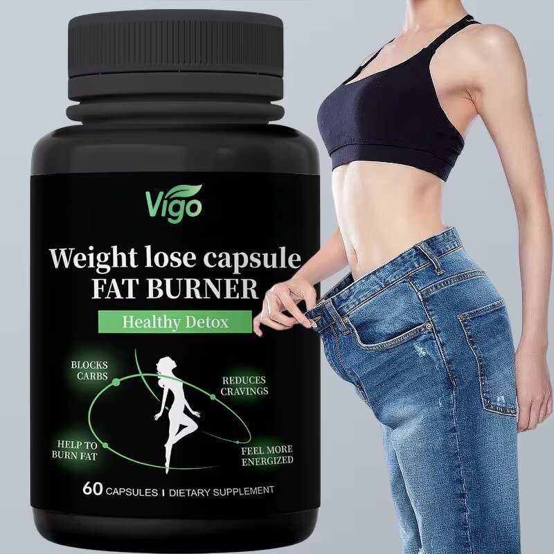 Fat Burner Capsules - Vigo Pure Natural Herbal Diet Supplement Fast Strong
