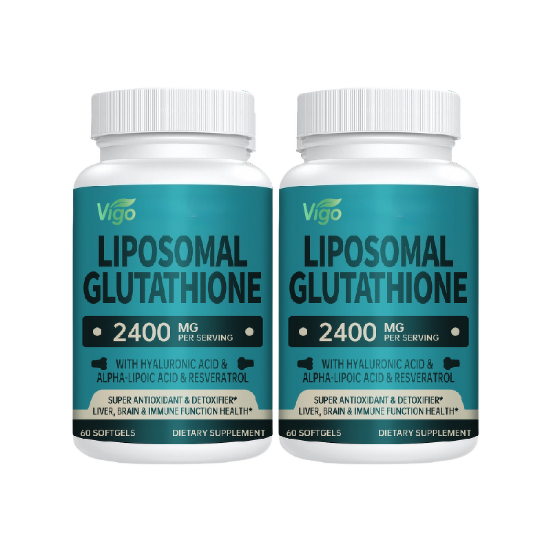 Glutathione Softgels - Vigo Active L-Glutathione Hyaluronic Acid Resveratrol
