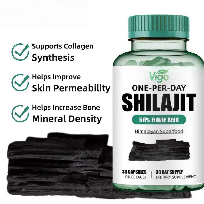 Shilajit Capsules - Vigo Acentiallabs Organic 60g Himalayan Immune Stamina
