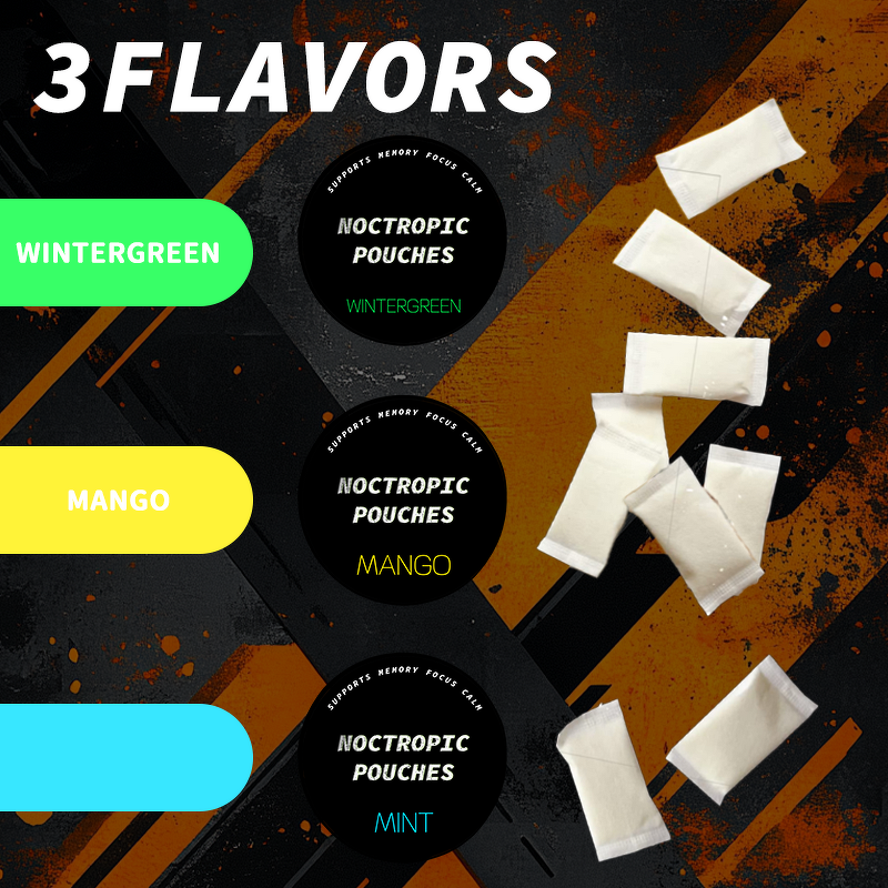 Herbal Energy Pouches - Vigo Caffeine Free Custom Flavor Cool Mint Mango Lime