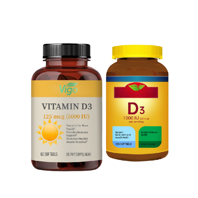Vitamin D3 Capsules - Vigo Custom Logo Healthcare Beauty Supplement Tool