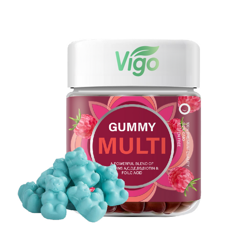 Multivitamin Gummies - Vigo Raspberry Flavor Essential Minerals Daily Candy
