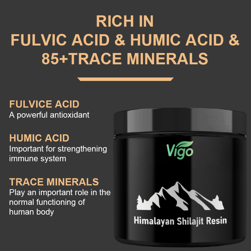 Shilajit Resin - Pure Himalayan India Rich Fulvic Acid Private Label
