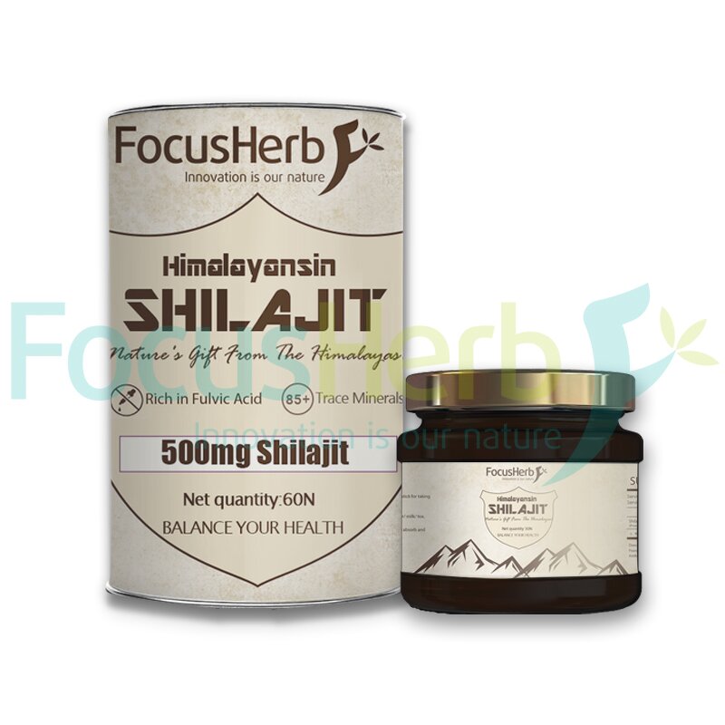 Shilajit Resin Manufacturer - 50% Fulvic Acid Himalayan Extract 30g/50g Bottle