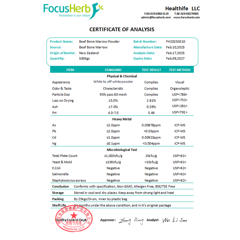 Beef Organ Powder Manufacturer - New Zealand Grass Fed NO BSE/TSE