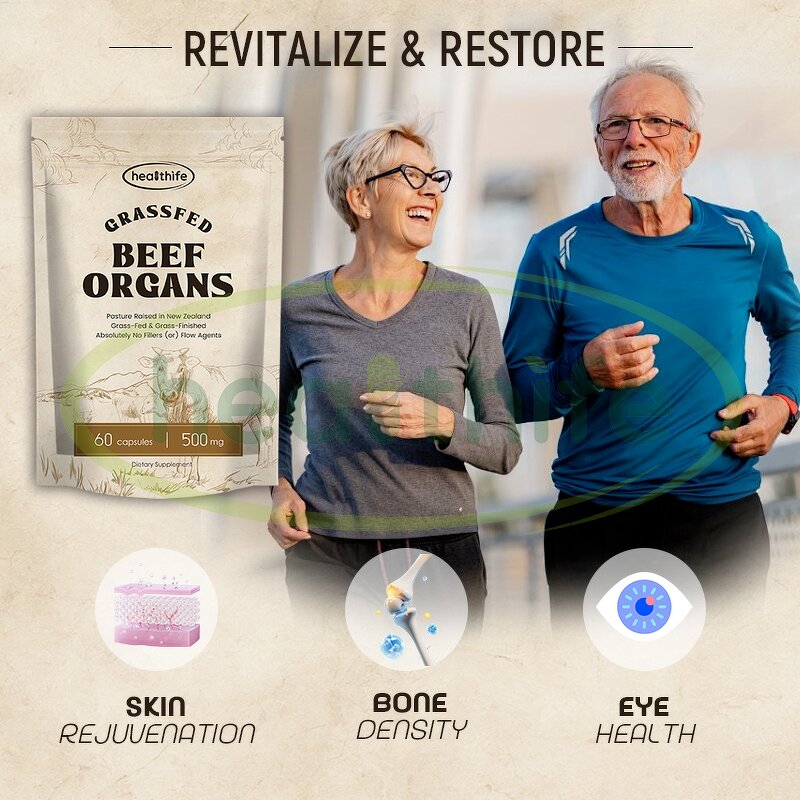 Beef Organ Capsule Manufacturer - Grass Fed 5 in 1 Liver Heart Blend