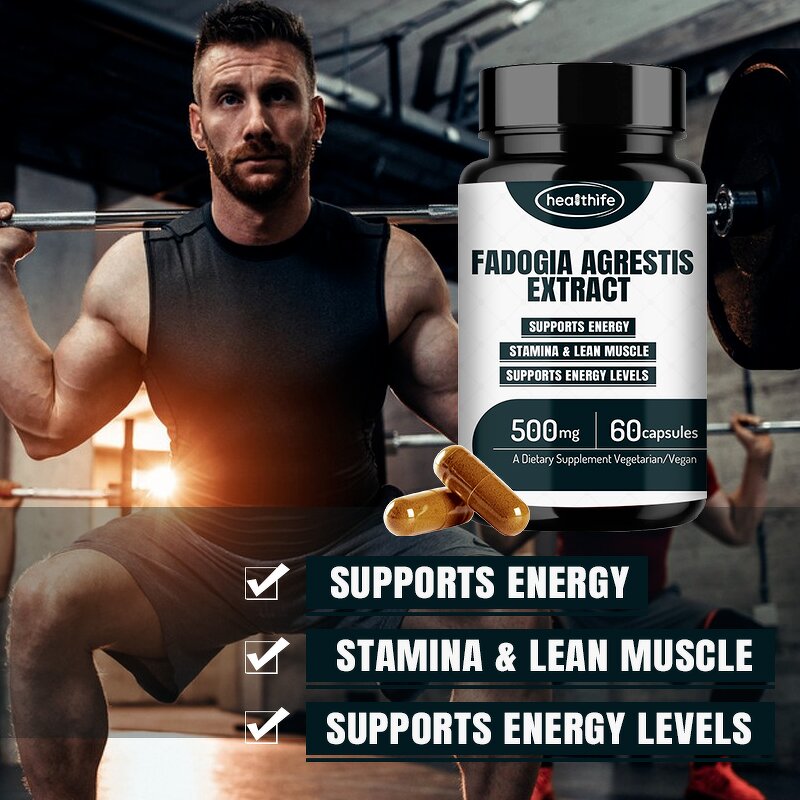 Fadogia Agrestis Capsules Manufacturer - 500mg/60caps Extract Supplement