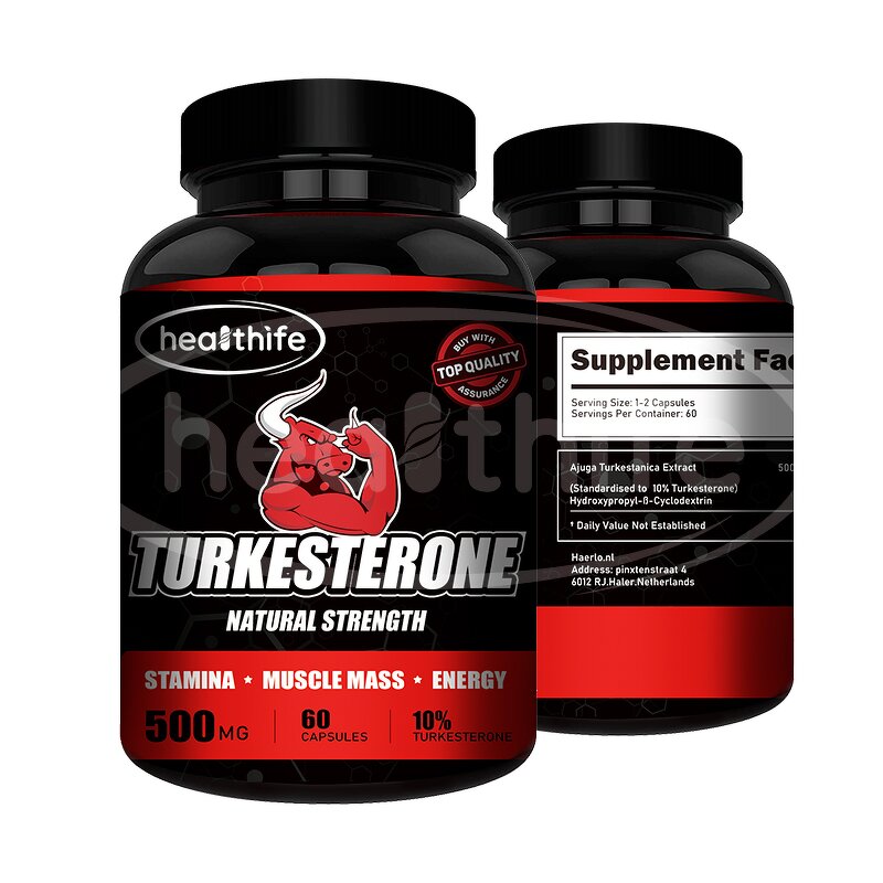 Turkesterone Capsules Manufacturer - 500mg/60caps Ajuga Turkestanica Extract
