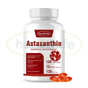 Astaxanthin Softgel Manufacturer - 12MG 10% Oil Natural Capsule
