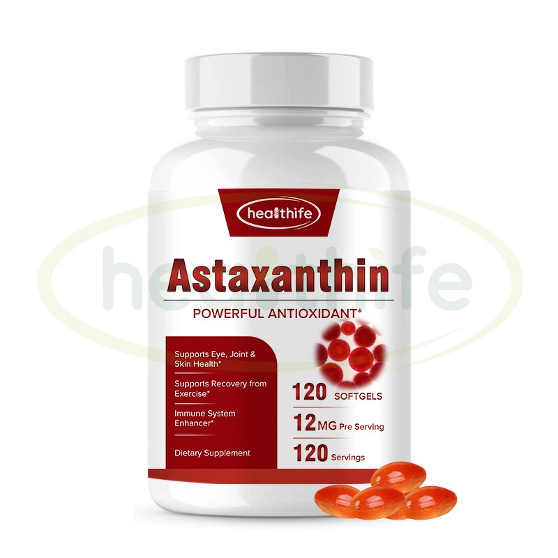 Astaxanthin Softgel Manufacturer - 12MG 10% Oil Natural Capsule