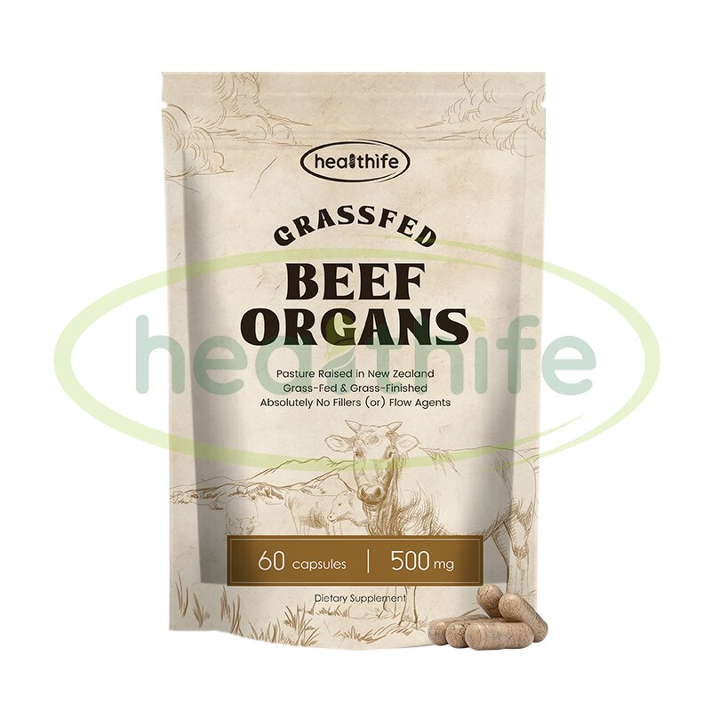 Beef Organ Capsule Manufacturer - Grass Fed 5 in 1 Liver Heart Blend