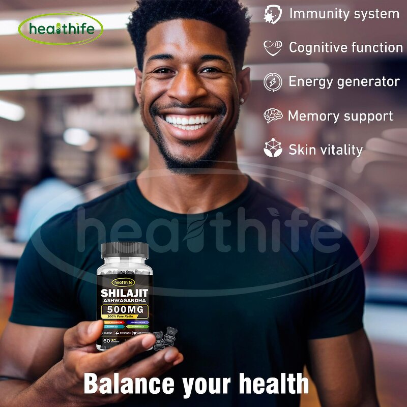 Shilajit Gummies Manufacturer - OEM 3g/60g Dietary Fiber Himalayan