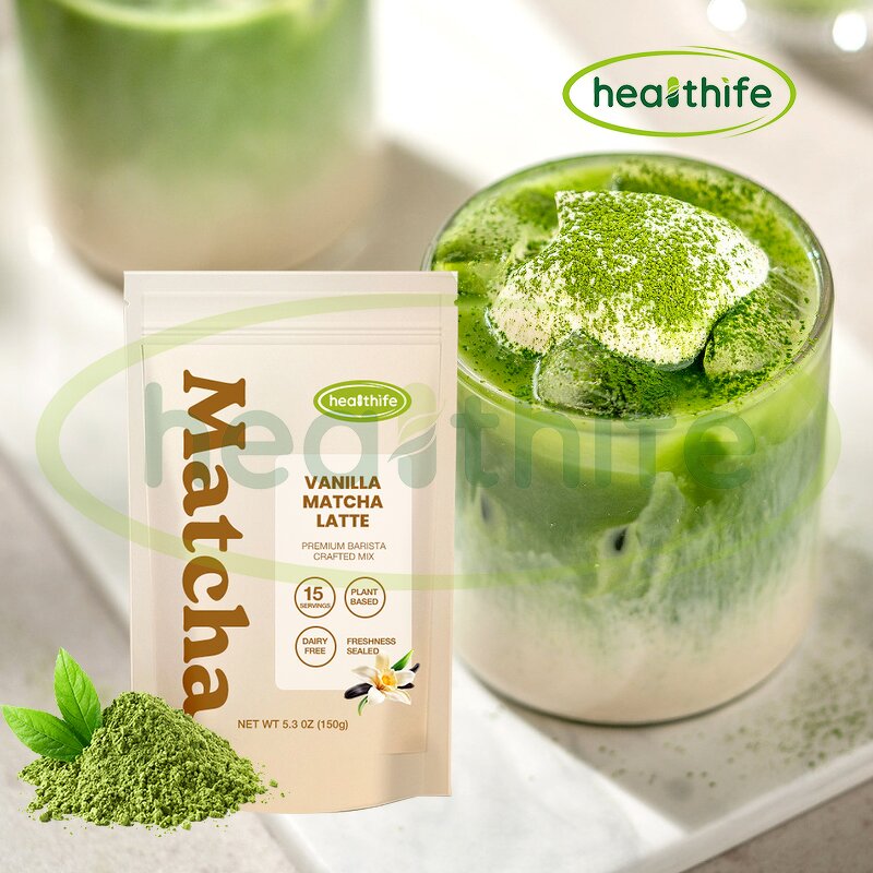 Matcha Latte Powder - Instant Food Grade Organic Vanilla Green Tea