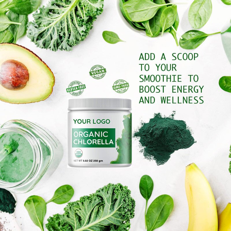 Chlorella Tablet Manufacturer - Food Grade 55% Protein Organic Customized