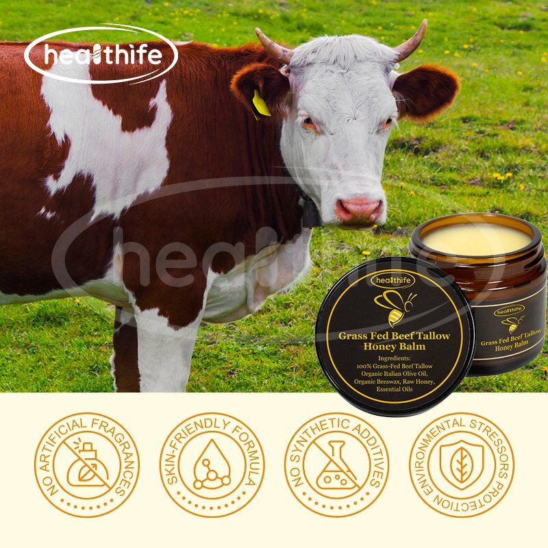 Beef Tallow Cream Manufacturer - Grass Fed with Manuka Honey Beeswax