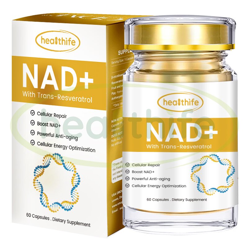 NAD Capsules Manufacturer - 99% 500mg/60caps Nicotinamide Adenine Dinucleotide