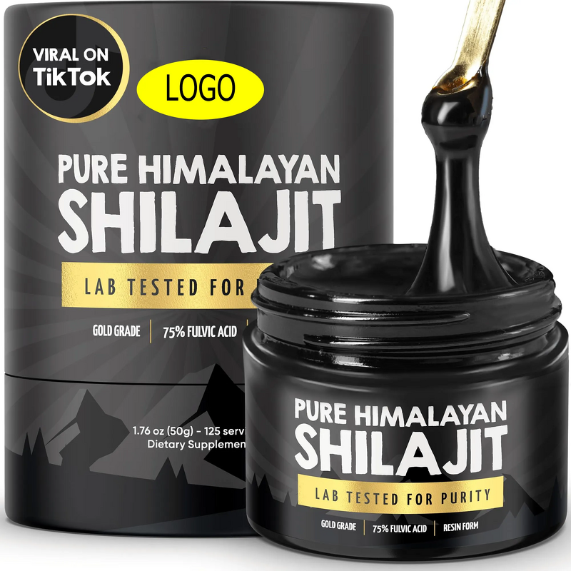 Shilajit Resin - Private Label 30g 50g Pure Organic Himalayan Supplement