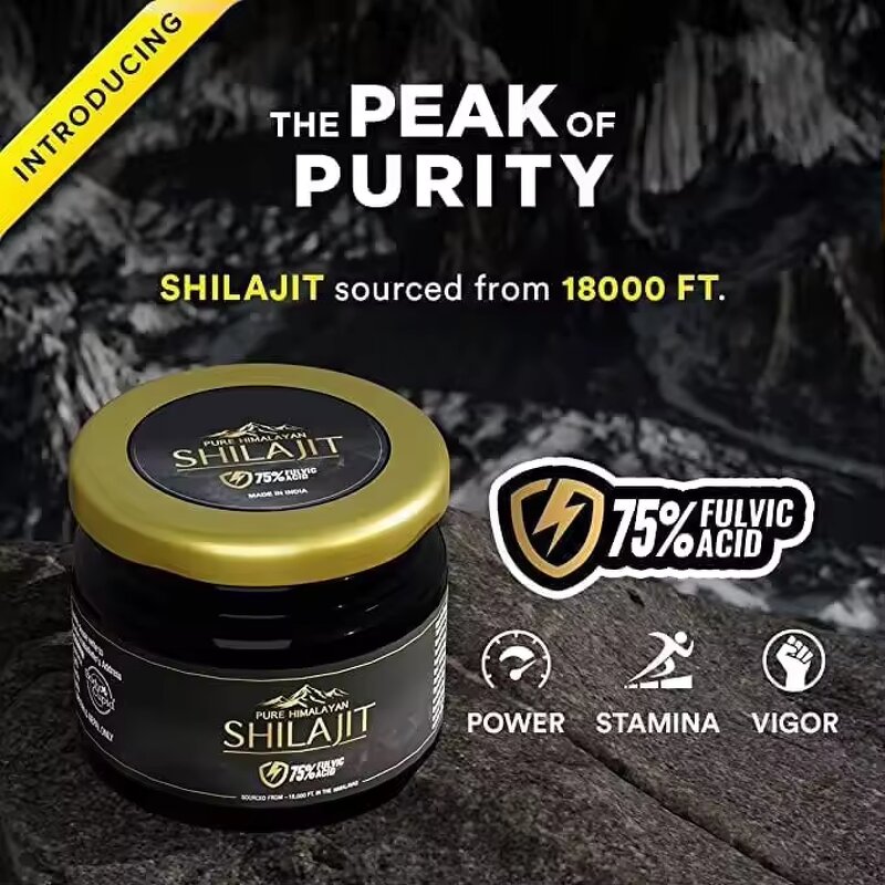 Shilajit Resin - 100% Natural Pure Himalayan Energy Drink Private Label