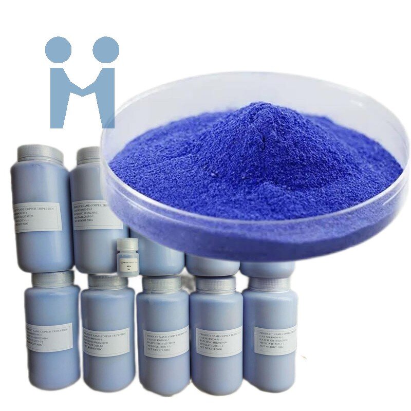 GHK-Cu Peptide Powder - Cosmetics Grade Blue Copper Peptide AHK-CU Supplement