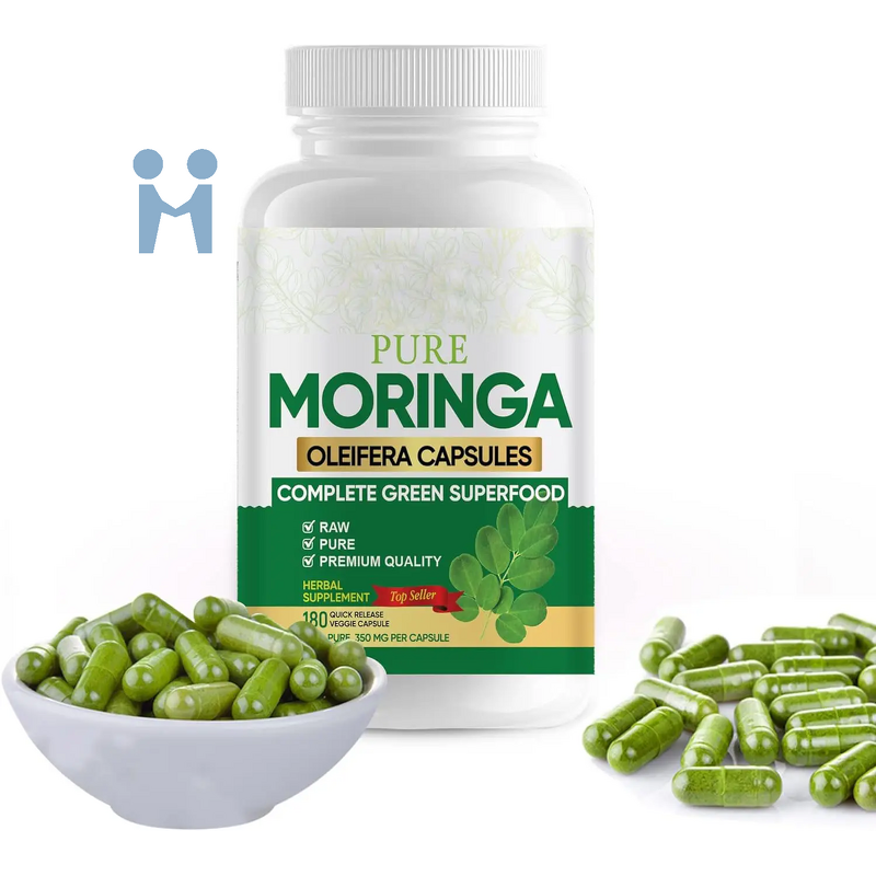 Moringa Leaf Capsules - Bulk Health Benefits Moringa Extract Supplement