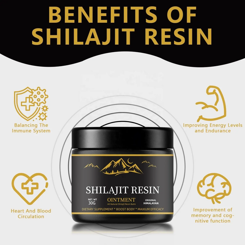 Shilajit Resin - Private Label 30g 50g Pure Organic Himalayan Supplement