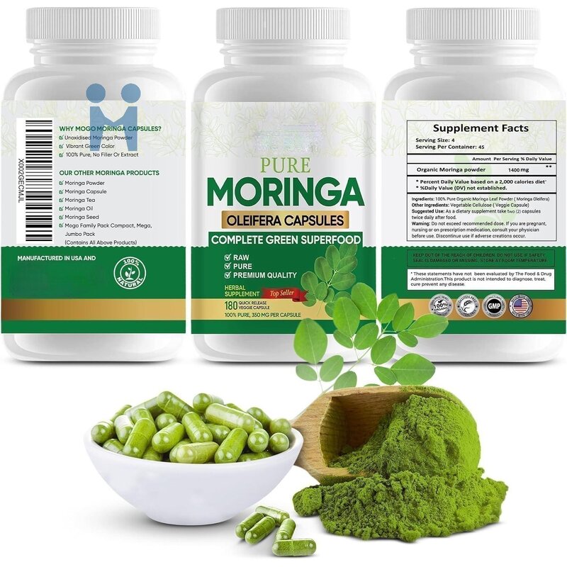 Moringa Leaves Powder - Hot Selling 100% Pure Organic Superfood Supplement